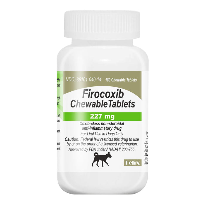 Rx Firocoxib Chewable Tablets for Dogs – Pain & Inflammation Relief for Osteoarthritis and Surgery - 012VED-40146 - Beef - 227mg - 180 Chewable Tablets - 3
