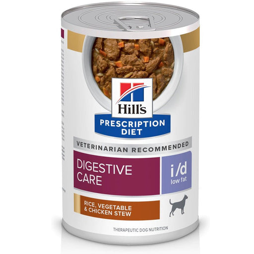 Rx Hill's Prescription Diet i/d Digestive Care Low Fat Pate Wet Dog Food, Case of 12 Cans - 012HP-10423 - Rice Vegetable & Chicken Stew - 12.5 oz - 12 - 2