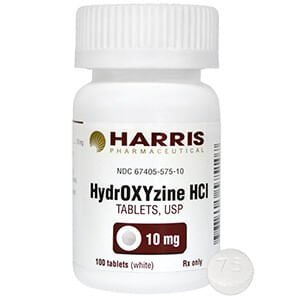 Rx Hydroxyzine HCl (Generic) Tablets for Dogs & Cats - 012010-B100 - 10 mg - 100 tablets - 10