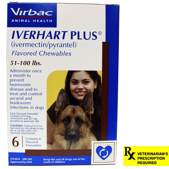 Iverhart Rx Iverhart Plus Chew Tab for Dog Deworming — Lambert Vet Supplies