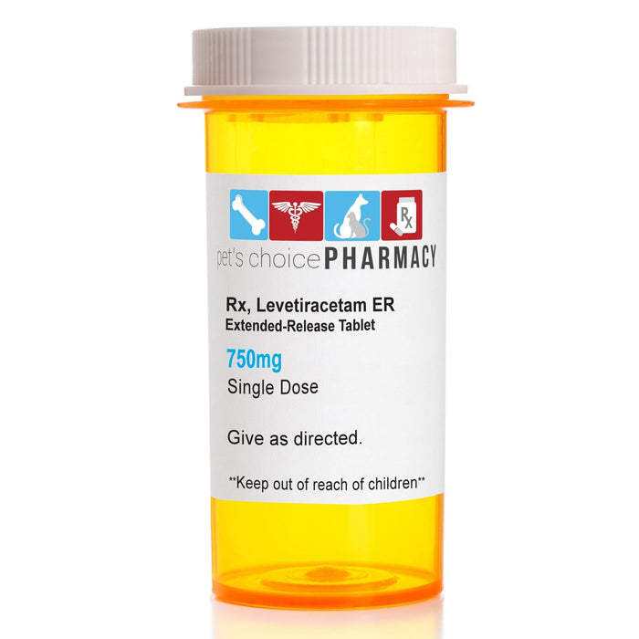 Rx Levetiracetam (Generic) Extended - Release Tablets for Horses, Dogs & Cats - 012LEV-750-1 - 750 mg - 1 Tablet - 1