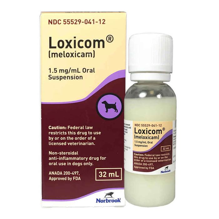 Rx Loxicom (meloxicam) Oral Suspension for Dogs, 1.5mg/mL, 2 x 100ml - 012NOR-50015 - 32mL - 2