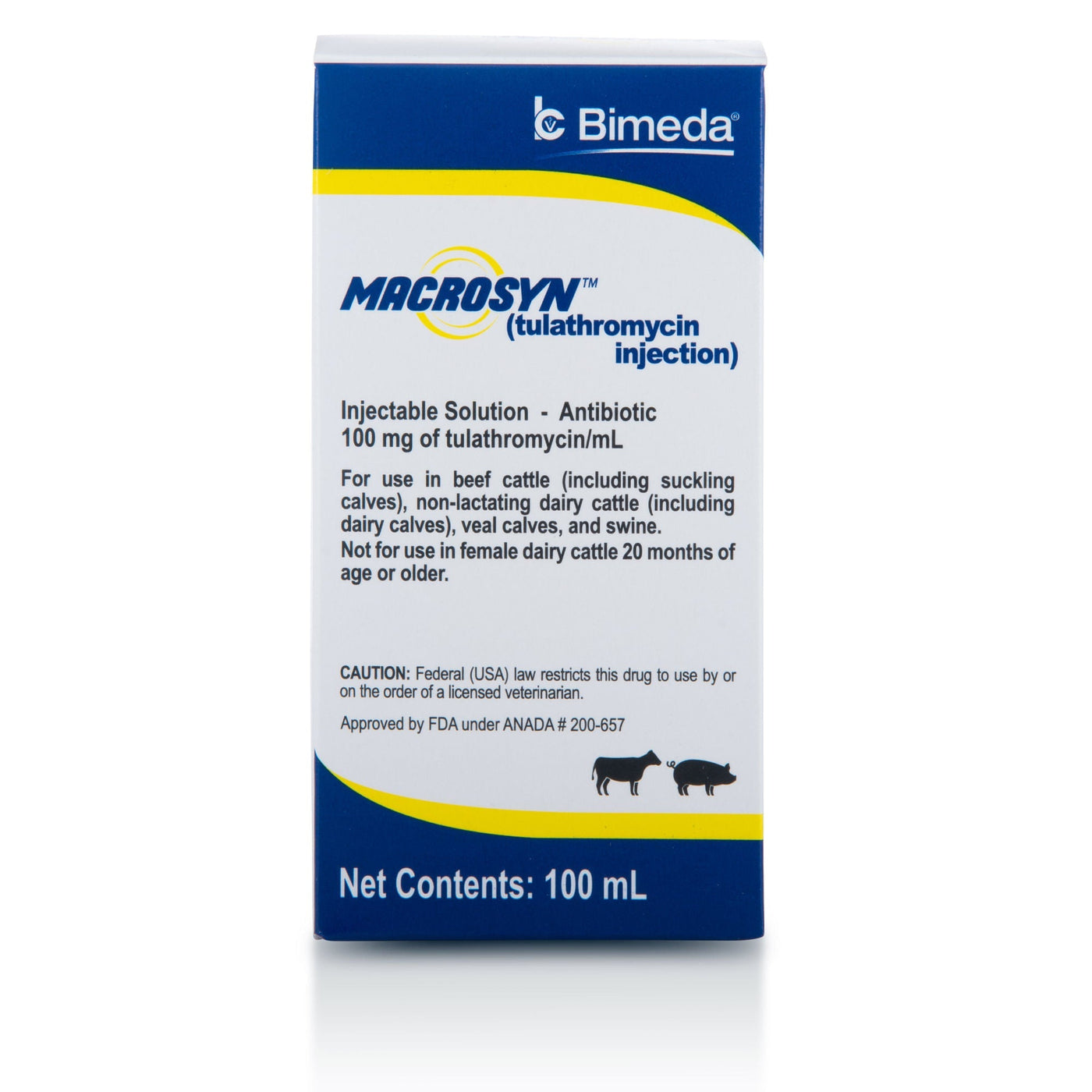 Rx Macrosyn Injectable, 500ml for Cattle and Swine — Lambert Vet Supplies