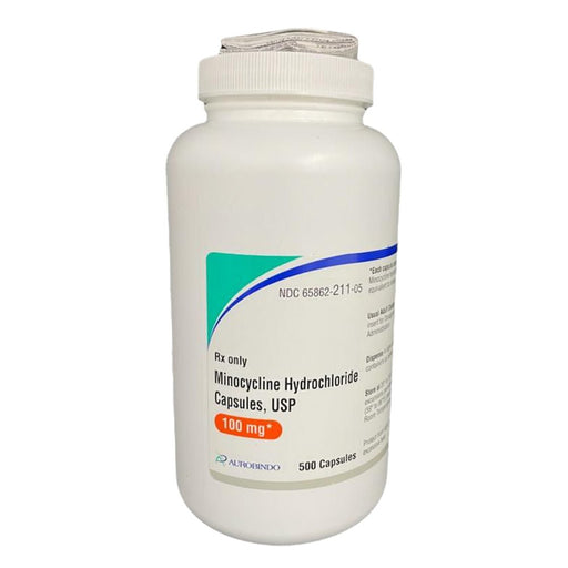 Rx Minocycline (Generic) Capsules, 100mg - 012-52840-500 - 100 Capsules - 2