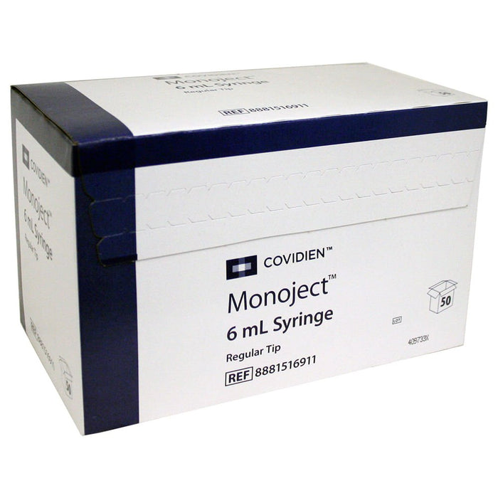 Rx Monoject Luer - Slip (LS) Syringe - 01101MON-6LS - 6 cc - 50 Count - 2