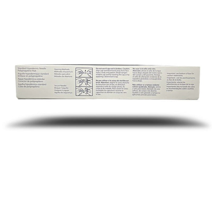 Rx Monoject Polypropylene Hub Needles, Box of 100 - 01102MON-19X1-5 - 19G x 1.5" - 4