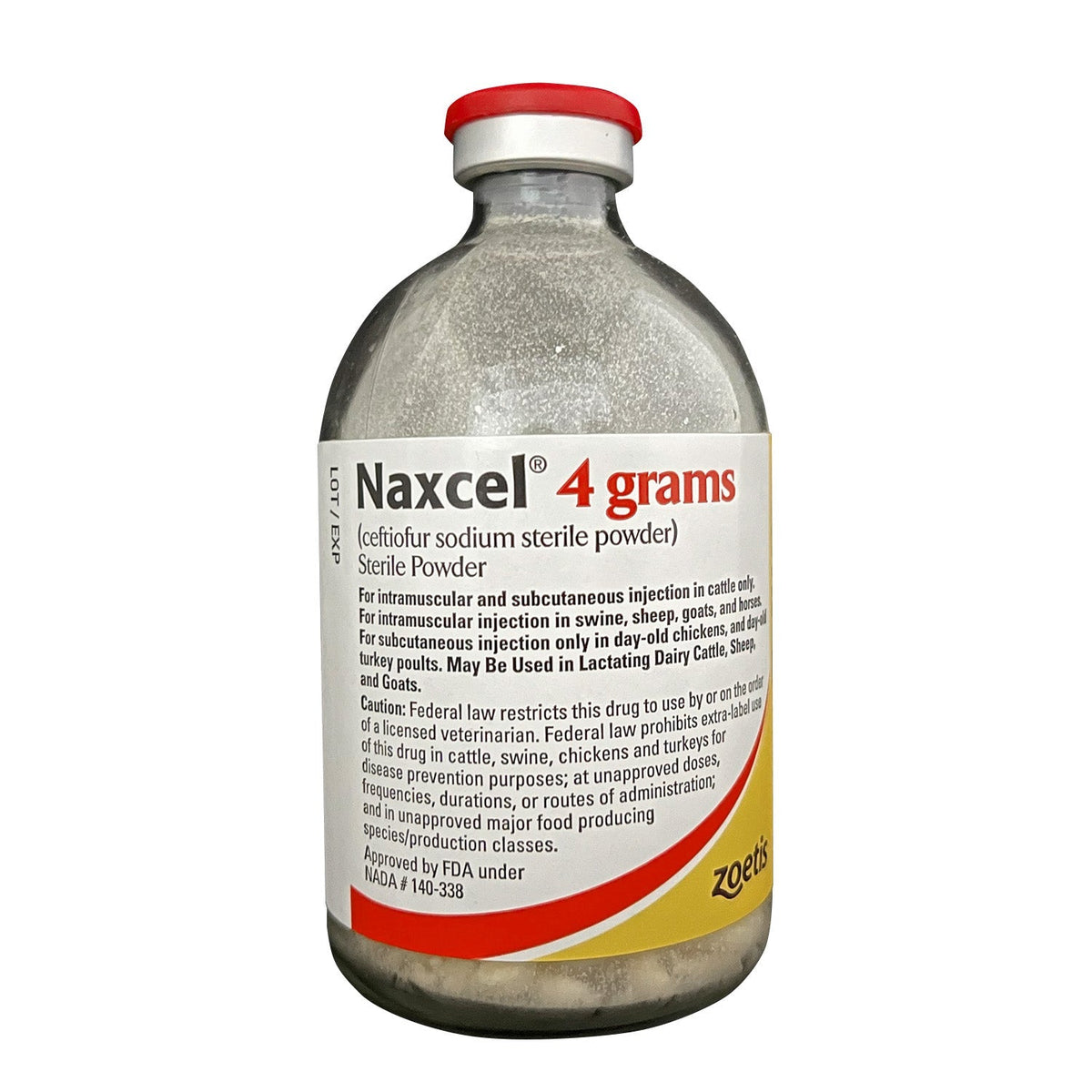 Rx Naxcel Sterile Powder for Respiratory Diseases in Animals — Lambert ...