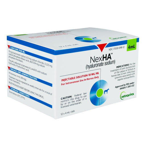 Rx NexHA Hyaluronate Sodium (Generic) Injectable Joint Treatment Solution for Horses - 012MID-313 - 4ml - 2