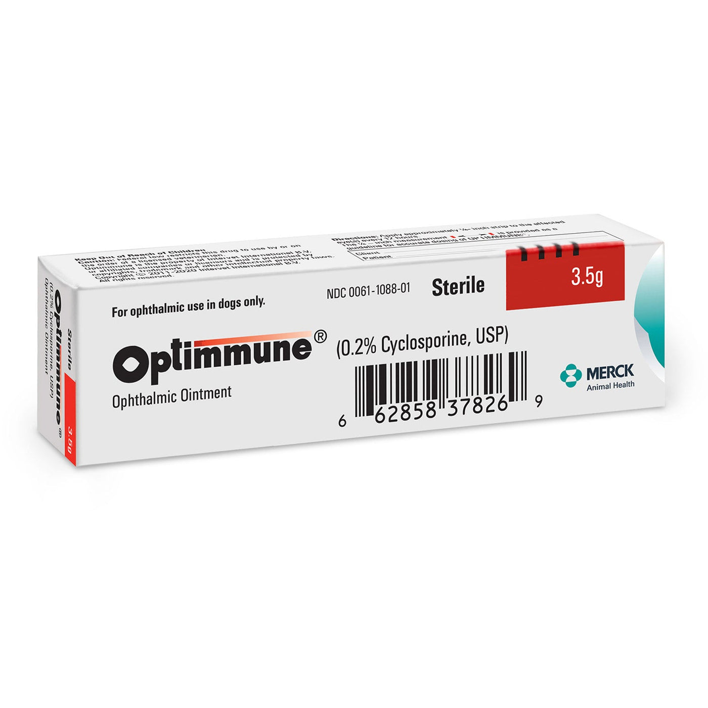 Rx Optimmune Ophthalmic Ointment for Dogs, 3.5gm Tube — Lambert Vet ...