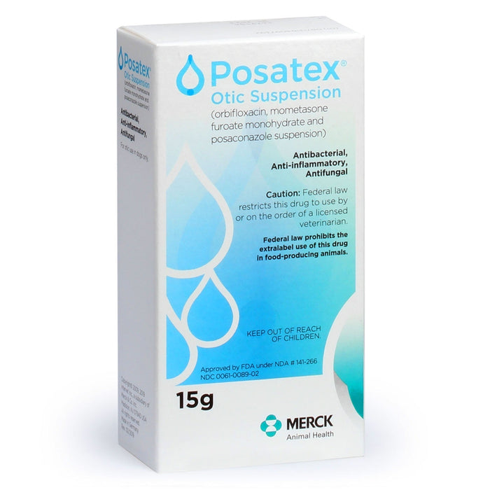 Rx Posatex Otic Suspension for Dogs, 15 gm Bottle - 012SCH-7392 - 1