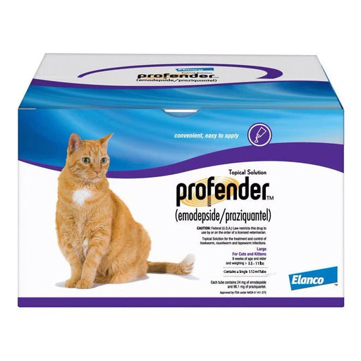 Rx Profender (emodepside/praziquantel) Topical Parasiticide Solution for Cats - 012BAY-CAT-MED1 - Medium (5.5 - 11 lbs) .70mL - Single Dose (1 Tube) - 1