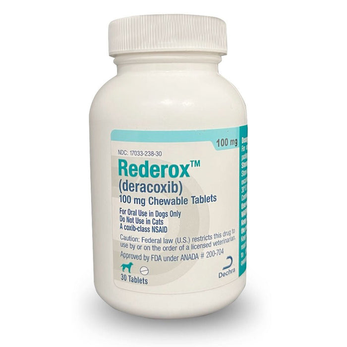 Rx Rederox (deracoxib) Chewable Tablets for Dogs - 012DEC-RED100-30 - 100mg x 30ct - 1