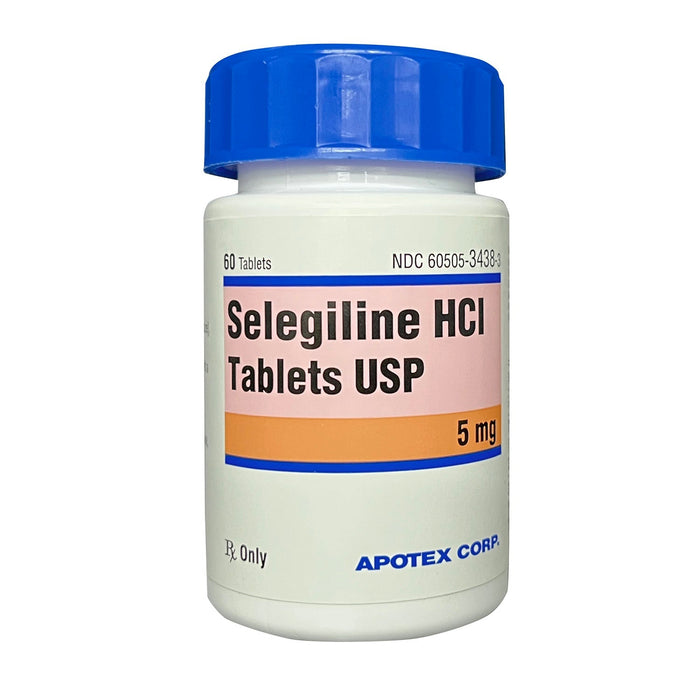 Rx Selegiline HCl 5 mg Dog Tablets for Cognitive Dysfunction and Cushing’s Disease - 012AND-325420 - 5mg - 60 ct - 1