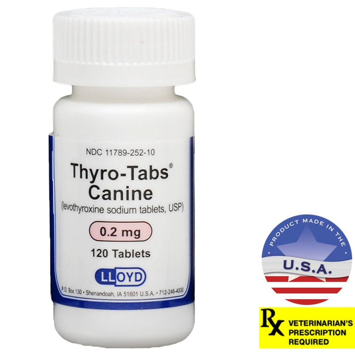 Rx Thyro - Tabs (levothyroxine sodium) Tablets for Dogs - 012125-2-120 - 0.2 mg - 120 tablets - 4