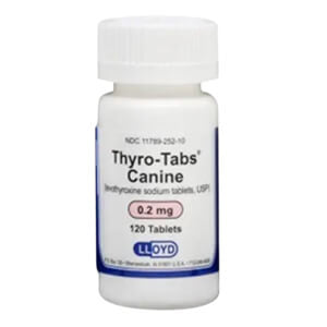 Rx Thyro - Tabs (levothyroxine sodium) Tablets for Dogs - 012125-4-120 - 0.4 mg - 120 tablets - 12