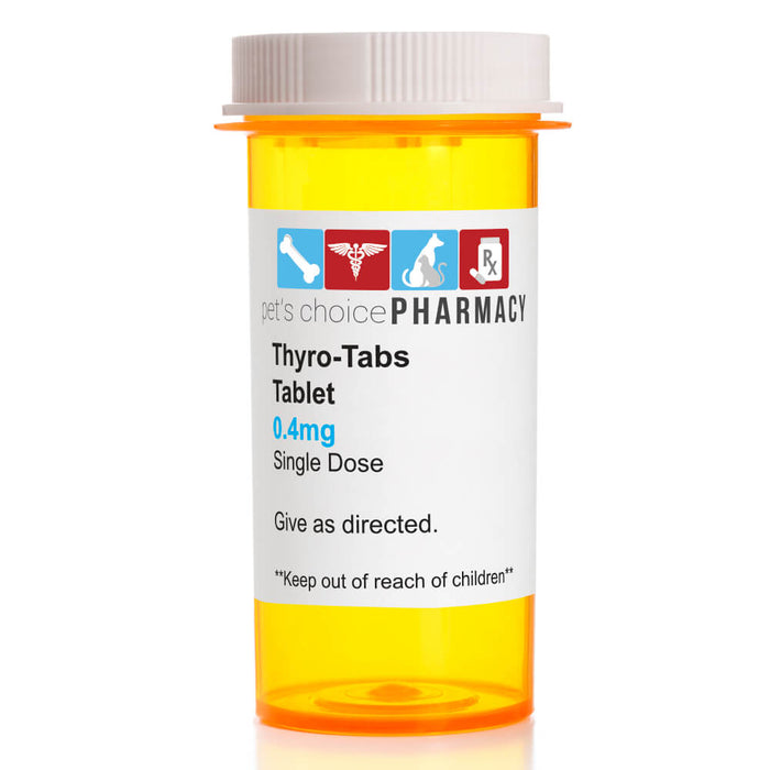 Rx Thyro - Tabs (levothyroxine sodium) Tablets for Dogs - 012125-4MGB-1 - 0.4 mg - 1 tablet - 11