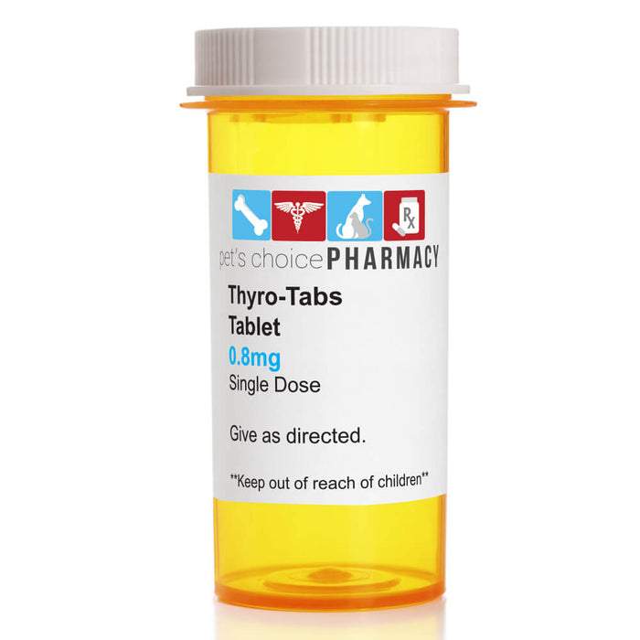 Rx Thyro - Tabs (levothyroxine sodium) Tablets for Dogs - 012KV-47499 - 0.8 mg - 1 tablet - 22