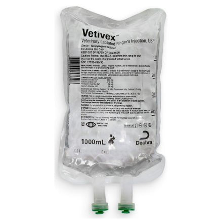 Rx Vetivex Veterinary Lactated Ringer's Solution Injection, USP - 012DEC-491-25 - 250 mL - 3
