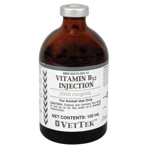 Rx Vitamin B12 Injection 3000mcg/ml x 100ml - 012MID-DME2262 - 100ml - 1