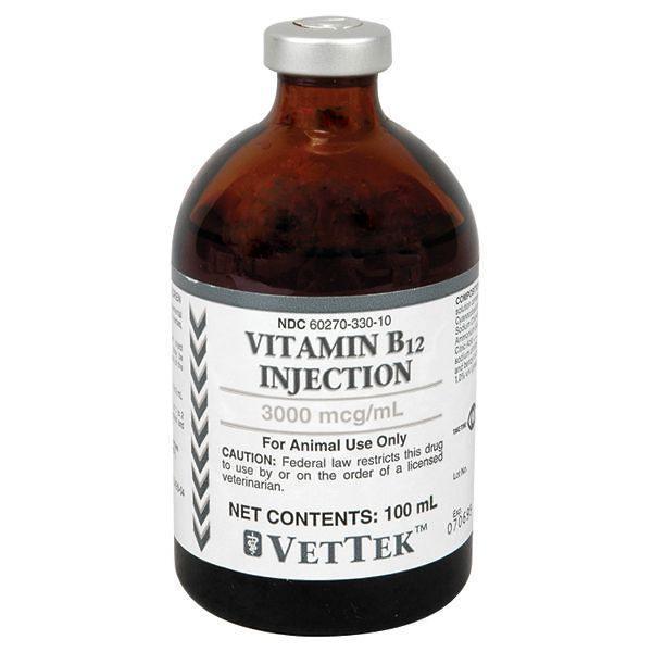 Rx Vitamin B12 Injection 3000mcg/ml x 100ml - 012MID-DME2262 - 100ml - 1
