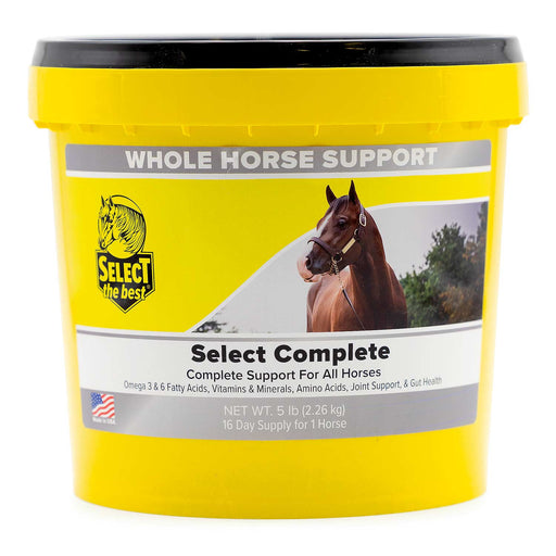 Select Complete Whole Horse Support Supplement – Joint, Hoof & Coat Health, Gut Support, Vitamins & Amino Acids for Performance and Wellness - SELB5 - 5 lb - 16 Day Supply - 2