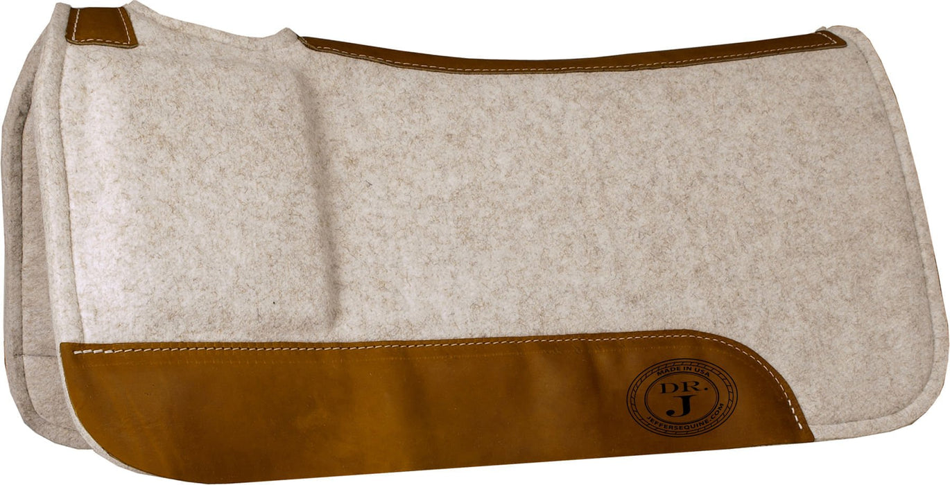 Jeffers "Shim Fit" Contoured Wool Saddle Pad, 32" x 31" - 1211A7 - 1