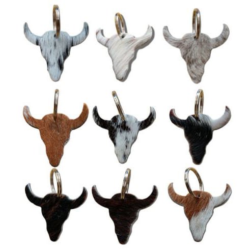 Showman Cowhide Steer Head Keychain — Lambert Vet Supplies