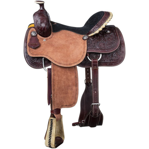 Silver Royal High Plains Roper Saddle - JTI6F - Mahogany - 14" - 1