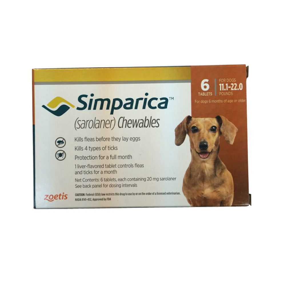 Simparica for Dogs (Sarolaner) Chewable Tablets — Lambert Vet Supplies
