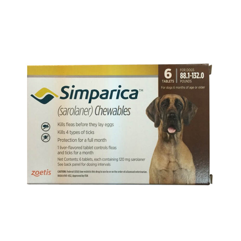 Simparica for Dogs (Sarolaner) Chewable Tablets — Lambert Vet Supplies