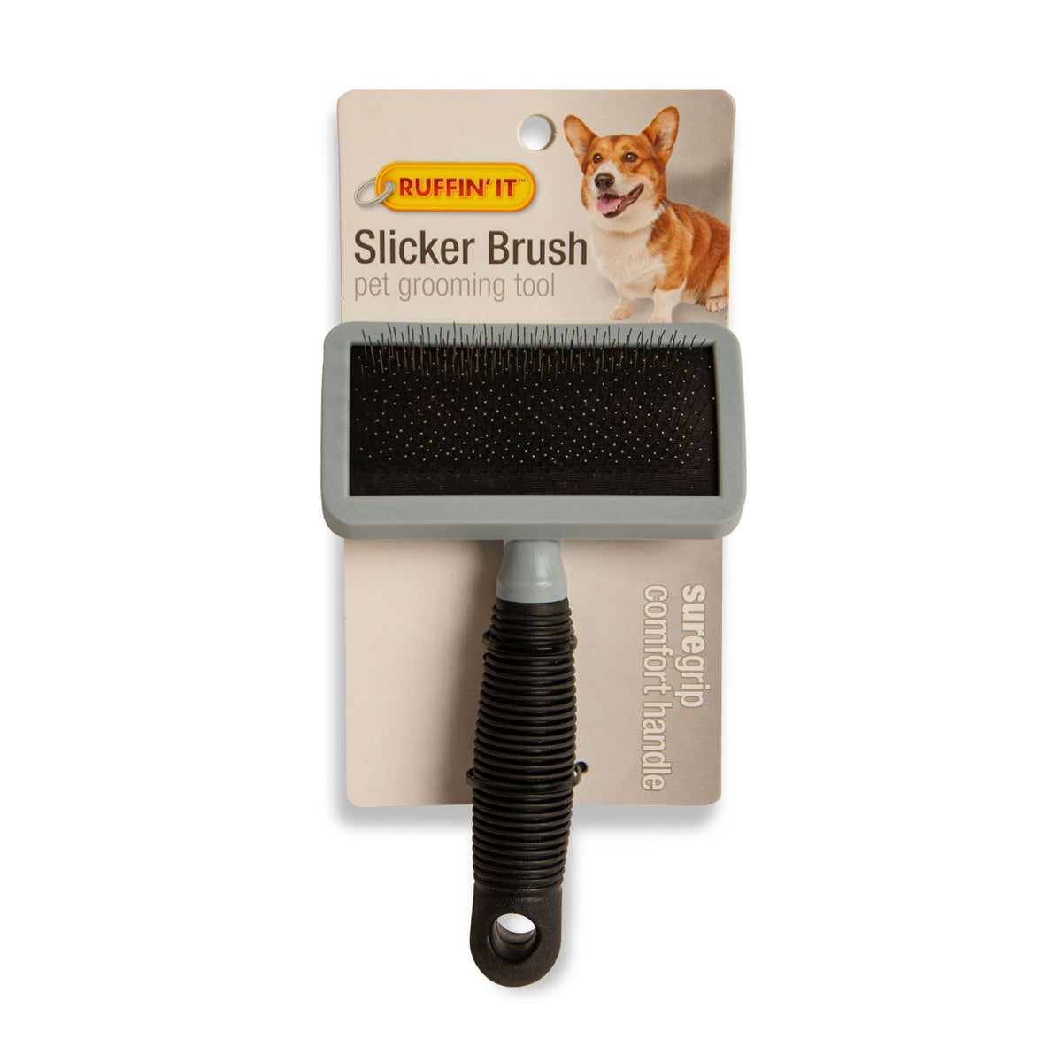 Slicker Brush for Dogs, Medium, Comfort Grip — Lambert Vet Supplies