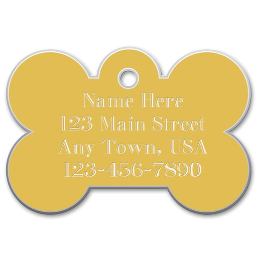 Small Bone Engraved Tag - Jeffers - Animal & Pet Supplies > Pet ID Tags