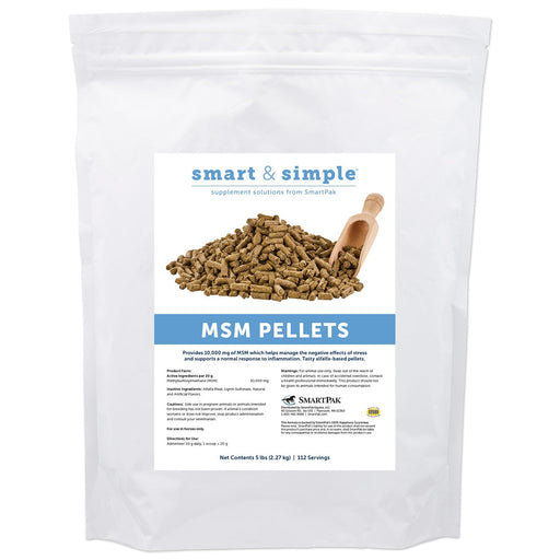 SmartEquine Smart & Simple MSM Pellets - SMAAA - 5 lb - 1
