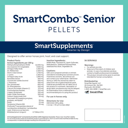 SmartEquine SmartCombo Senior Pellets - SMAP - 12.4 lbs - 2