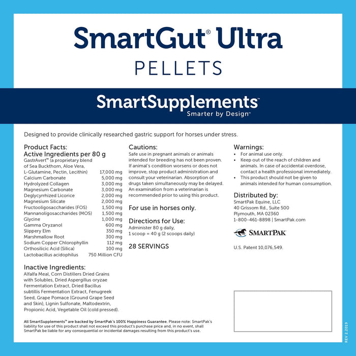 SmartEquine SmartGut Ultra Pellets - SMA6 - 5 lb Bag - 2