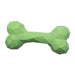 Snugz Craft Bone Dog Chew Toy, 6.5" - Floating, Non - Toxic & Textured Dental Bone - SZ134 - Green - 6.5" - 1