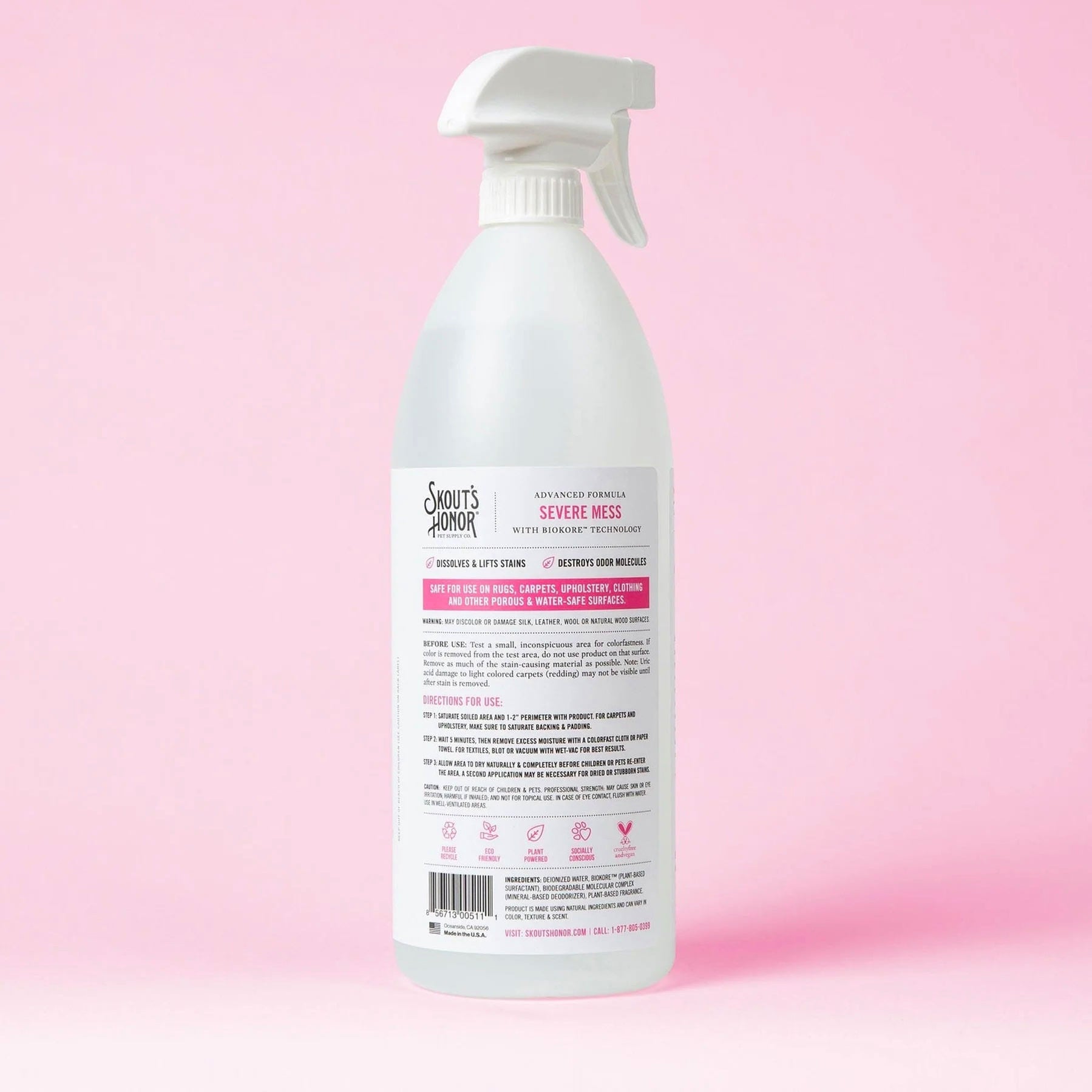 Skout's Honor Stain & Odor Severe Mess Advanced Formula Cat, 35 oz ...