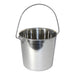 Stainless Steel Pail, Round with Rivets - 010LB-8361 - 1qt - 7