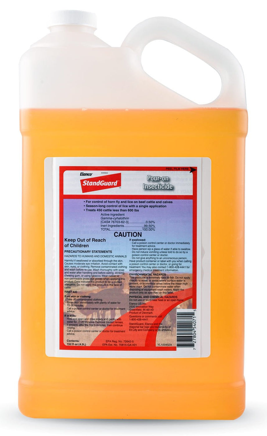 StandGuard Pour-On Insecticide for Livestock Fly Control — Lambert Vet ...