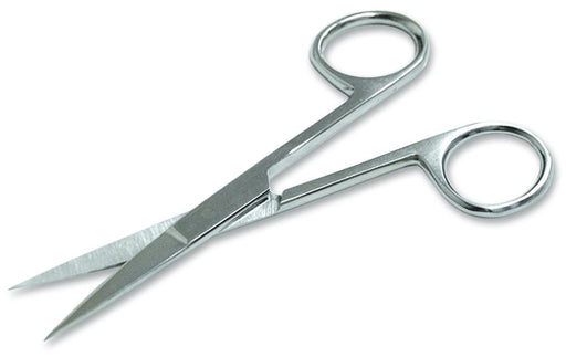 Straight Operating Room Scissors, Sharp/Sharp, 4.5" - 014AHS-4221 - Silver - 4.5" - 1