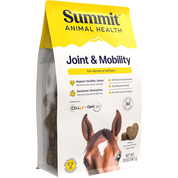 Summit Animal Health - Joint & Mobility Bites for Horses, 30 ct - SAH3 - 30 ct - 1 Month Supply - 3