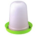 Super Eco Poultry Waterer – Easy - Fill, Transparent Chicken Drink Dispenser - GAUCV - 5 Liter - Lime Green - 2