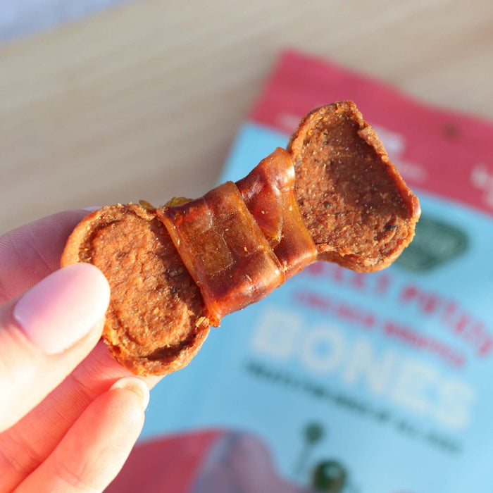 Sweet Potato Bones Dog Treats – All Natural, Limited Ingredient, Oven - Baked, Made in USA - GFFA - Chicken and Sweet Potato - 8 oz - 5