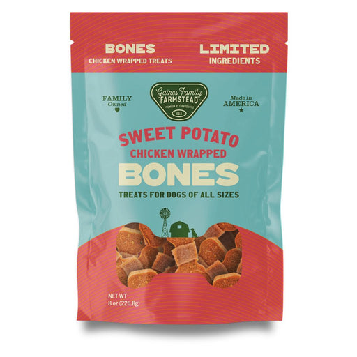 Sweet Potato Bones Dog Treats – All Natural, Limited Ingredient, Oven - Baked, Made in USA - GFFA - Chicken and Sweet Potato - 8 oz - 2