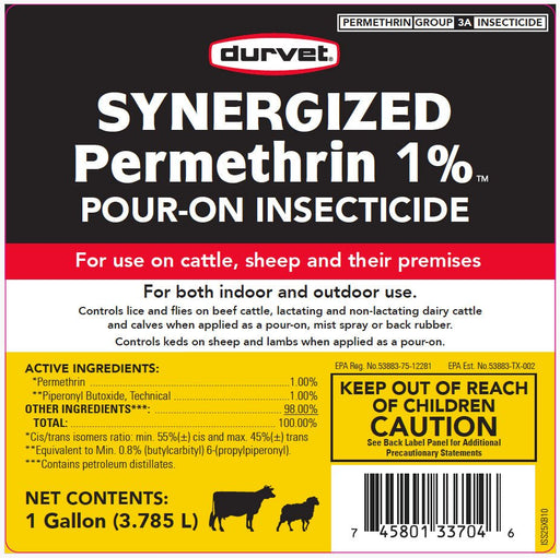 Synergized Permethrin 1% Fly & Pest Insecticide, 1 Gallon - 7VVU - 1 Gallon - 2