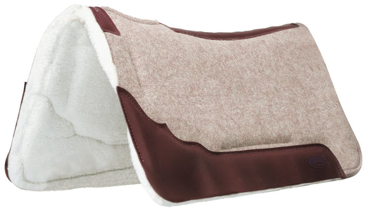 Synergy Contoured EVA Sport Foam Wool Saddle Pad, Merino Wool - WLC1CN - 2