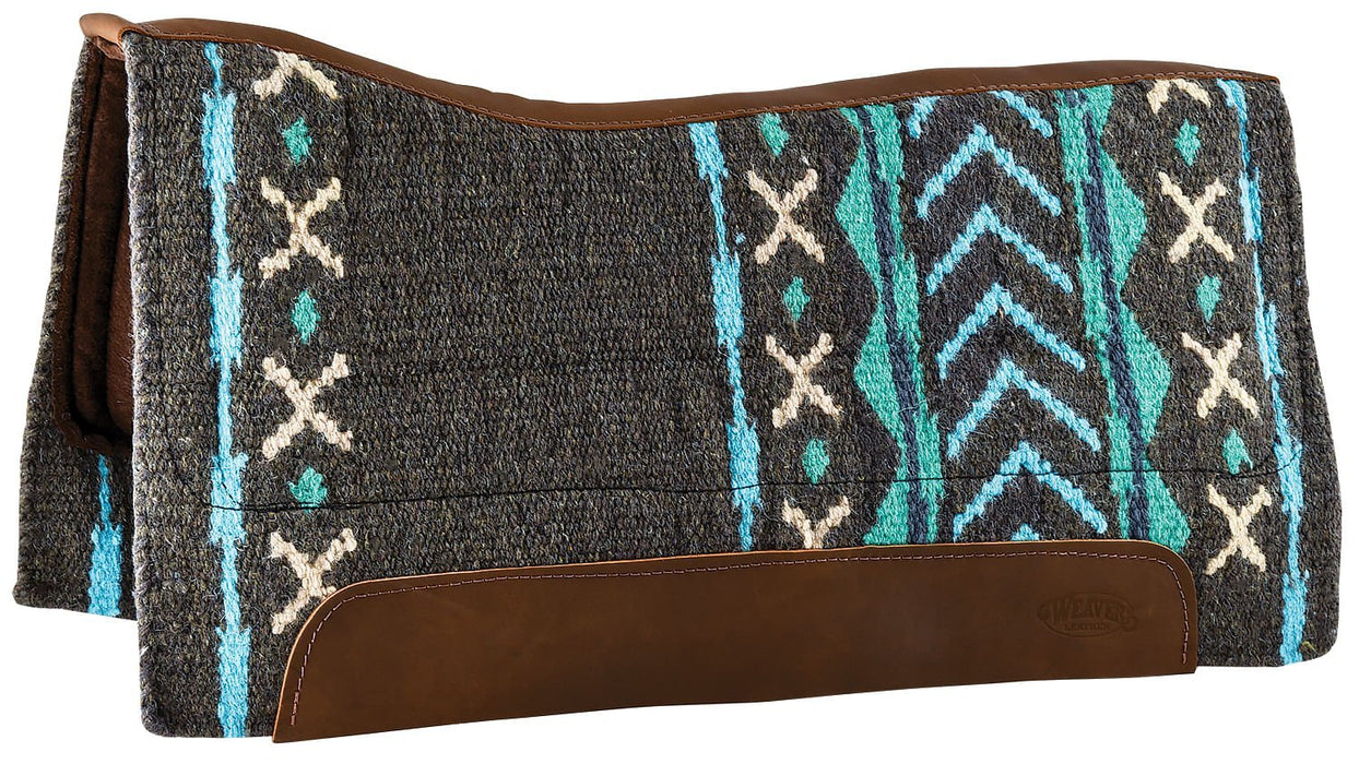 Synergy Contoured Performance Mojave Saddle Pad - WLC1C3 - Charcoal/Turquoise - 1