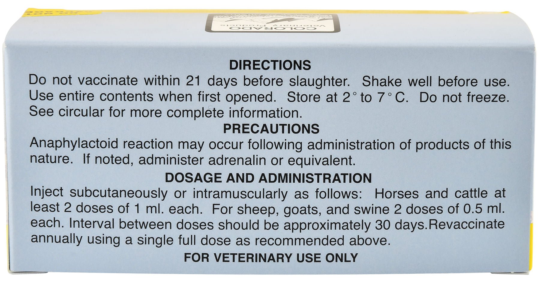 Tetanus Toxoid Vaccine for Cattle, Horses & Livestock — Lambert Vet ...