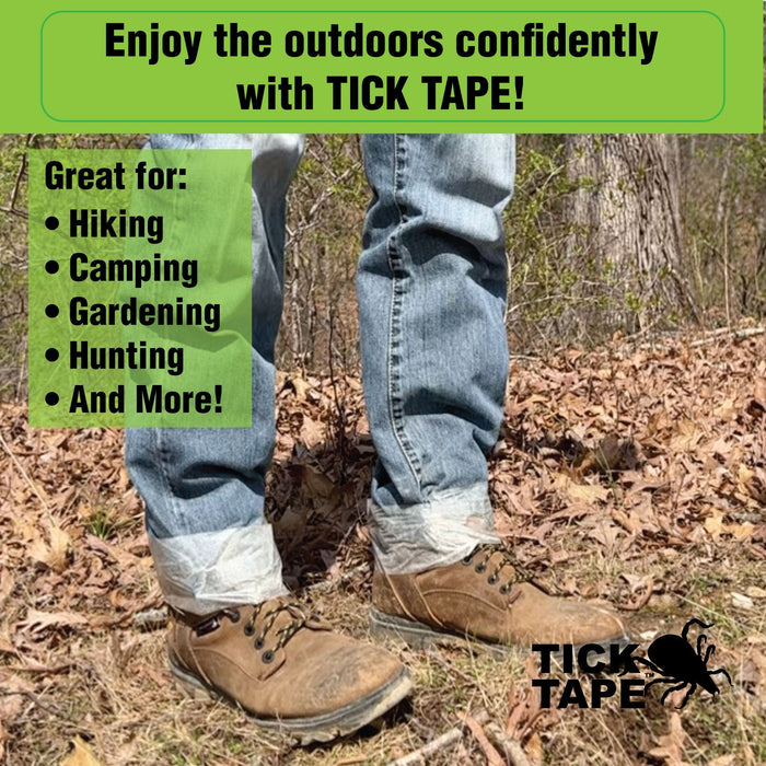 Tick Tape, Double-Sided Insect Barrier, 30 ft - B2F1 - Green - 1 Roll - 3