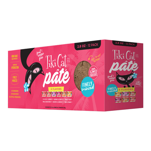 Tiki Cat Grill Pâté Wet Cat Food, Variety Pack, 2.8 oz Cans, 12 ct - 2PVL - 2.8oz, 12 ct - 1